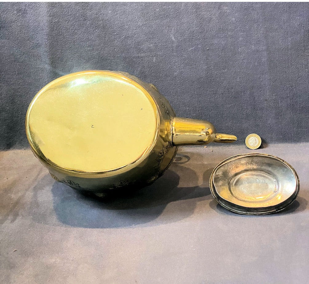 Oval Brass Kettle — view 5