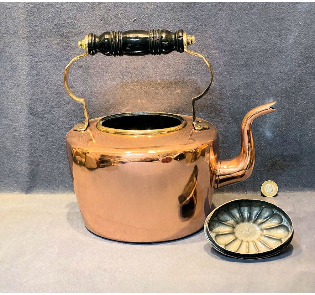 Oval Copper Kettle — view 2