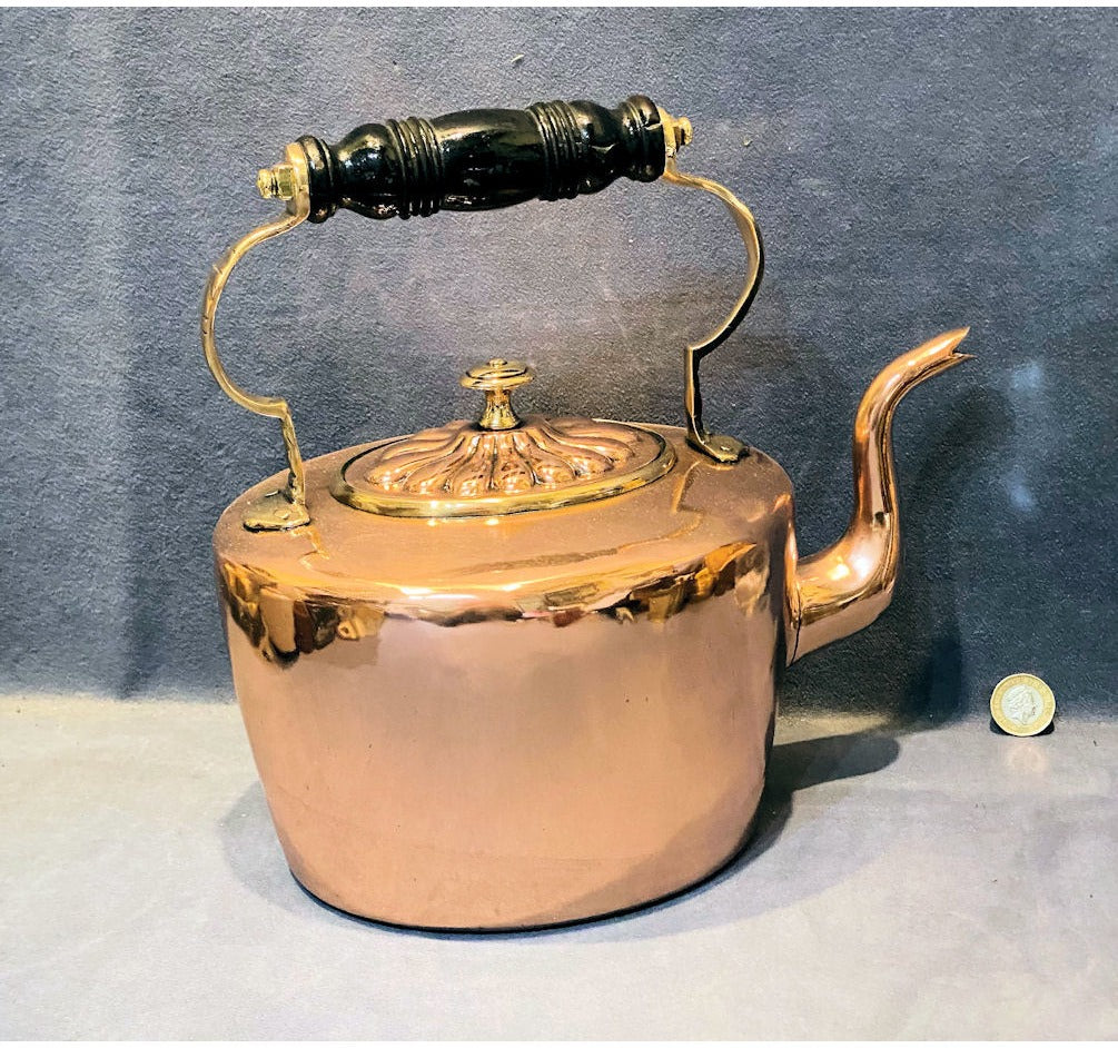 Oval Copper Kettle — view 3