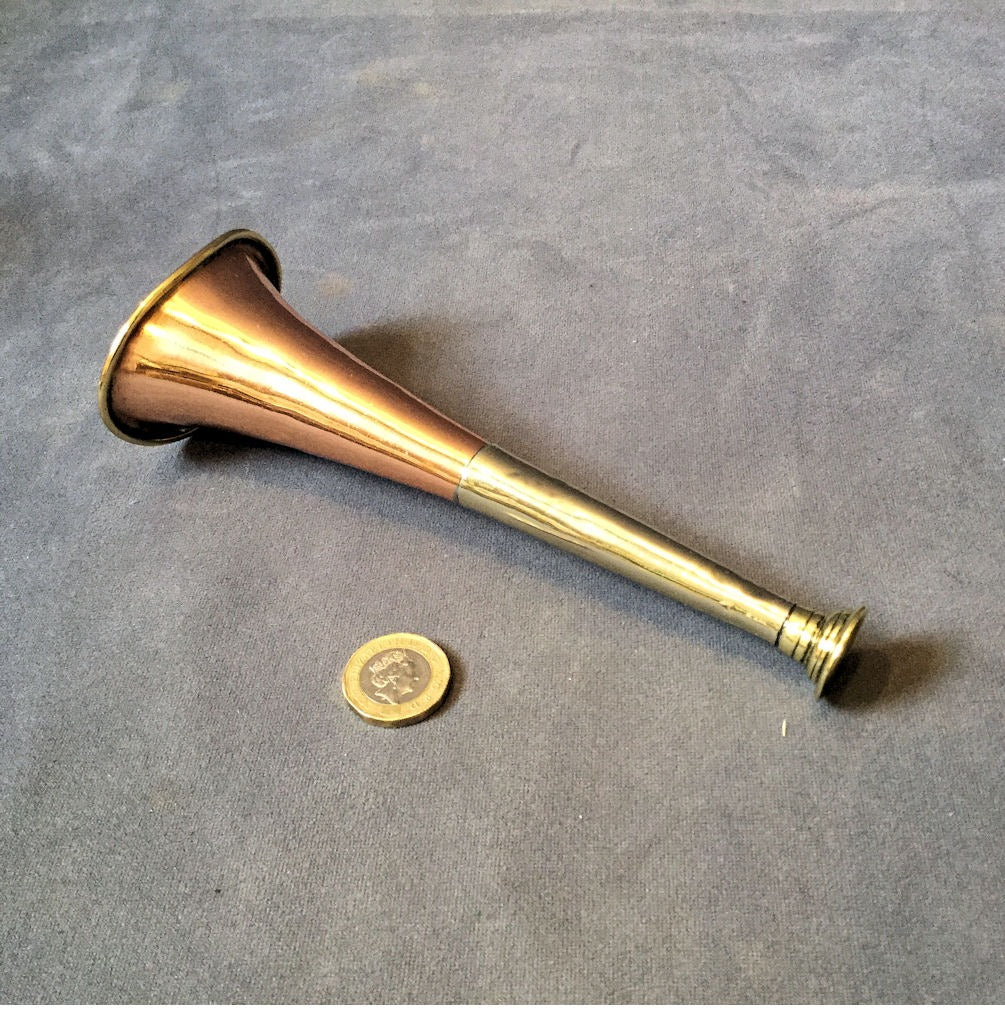 Oval Shaped Copper Hunt Horn — Copper, late 19th century