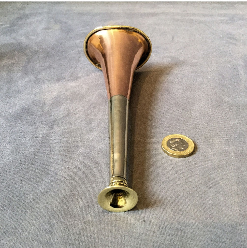 Oval Shaped Copper Hunt Horn — view 4