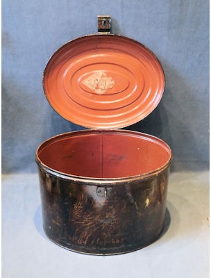 Oval Steel Hat Tin — view 2