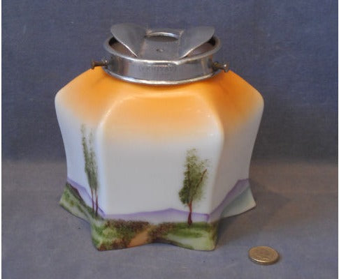 Painted Glass Lamp Shade — view 3