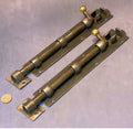 Pair of 11" Wrought Iron Door Bolts — Wrought iron, late 19th century