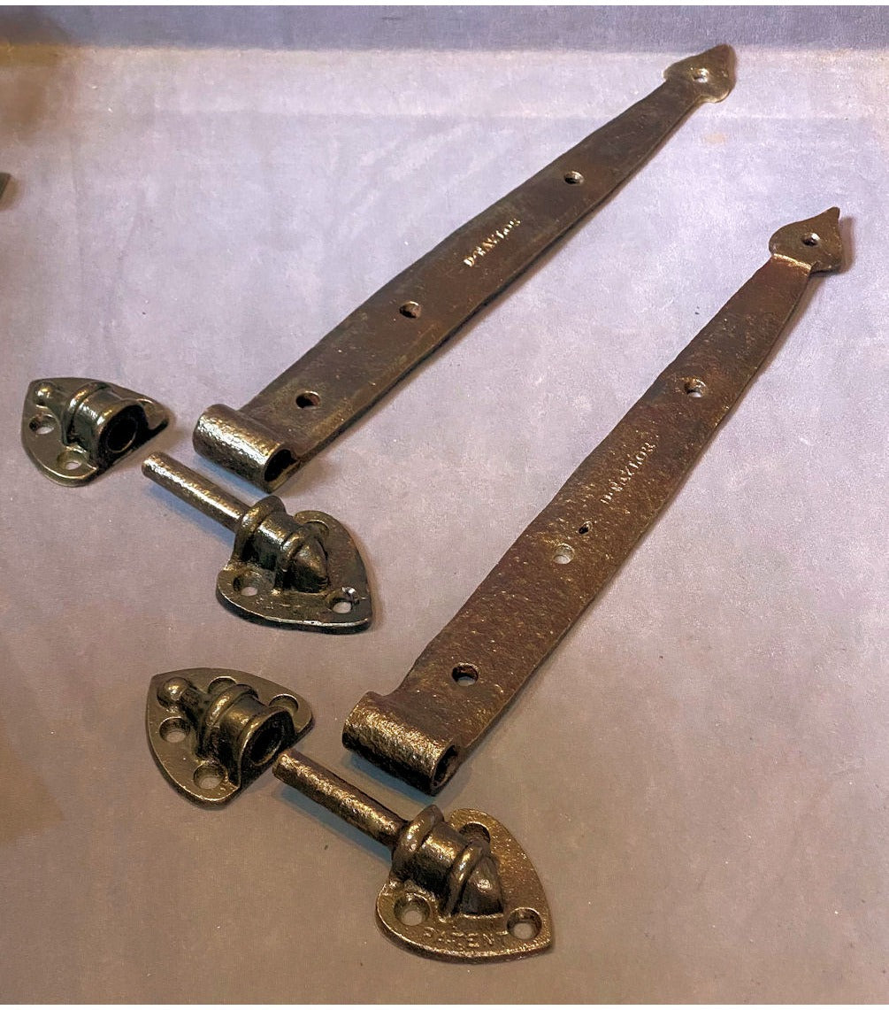 Pair of 16" Wrought Iron Door Hinges — view 2