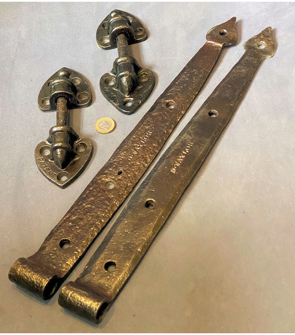 Pair of 16" Wrought Iron Door Hinges — view 4
