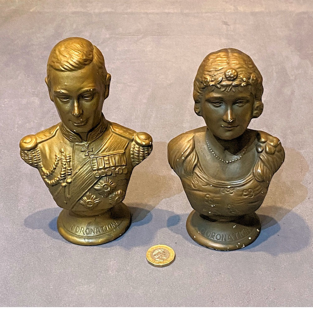 Pair of 1937 Coronation Busts — 1937