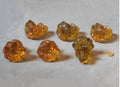 Pair of Amber Glass Drawer Knobs, 3 pairs available — Glass, late 19th century