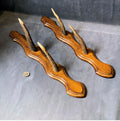 Pair of Antler Tip Whip Racks — Oak