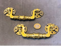 Pair of Arts & Crafts Brass Drawer Handles — Brass, late 19th century
