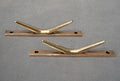 Pair of Blind Tie Cleats, 3 pairs available — Brass