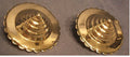 Pair of Brass Buckle Covers — Brass, 1920's