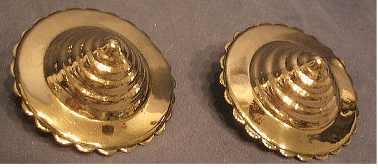 Pair of Brass Buckle Covers — Brass, 1920's