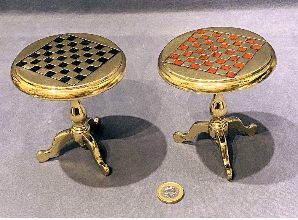 Pair of Brass Candle Stands — Brass, late 19th century