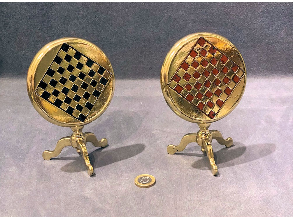 Pair of Brass Candle Stands — view 2