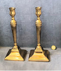 Pair of Brass Candlesticks — Brass, late 19th century