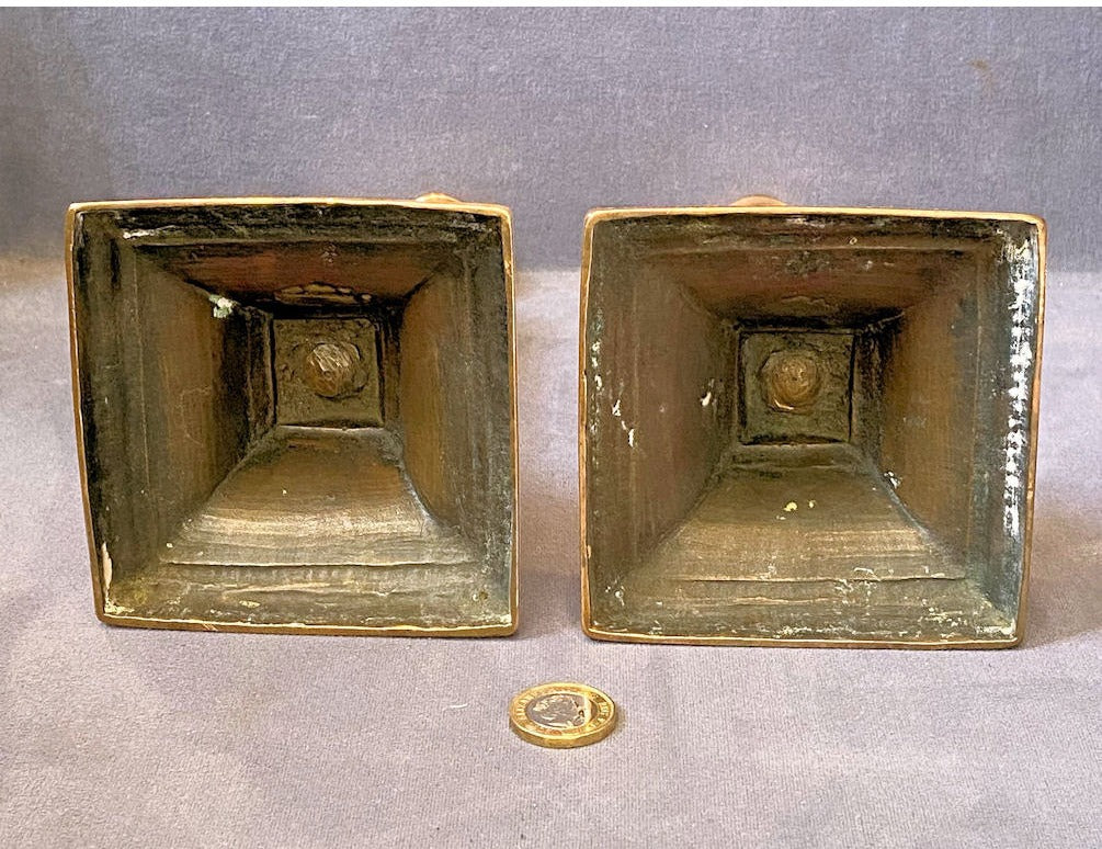 Pair of Brass Candlesticks — view 4
