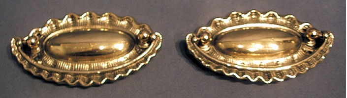 Pair of Brass Dawer Handles — Brass, 1902