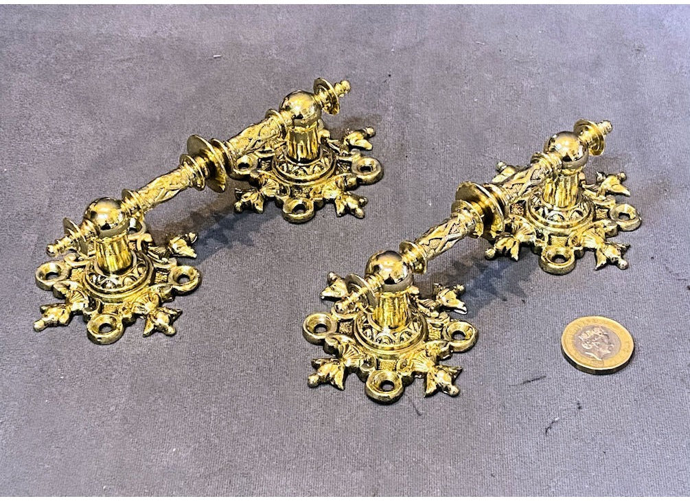 Pair of Brass Door / Drawer Pulls — view 2