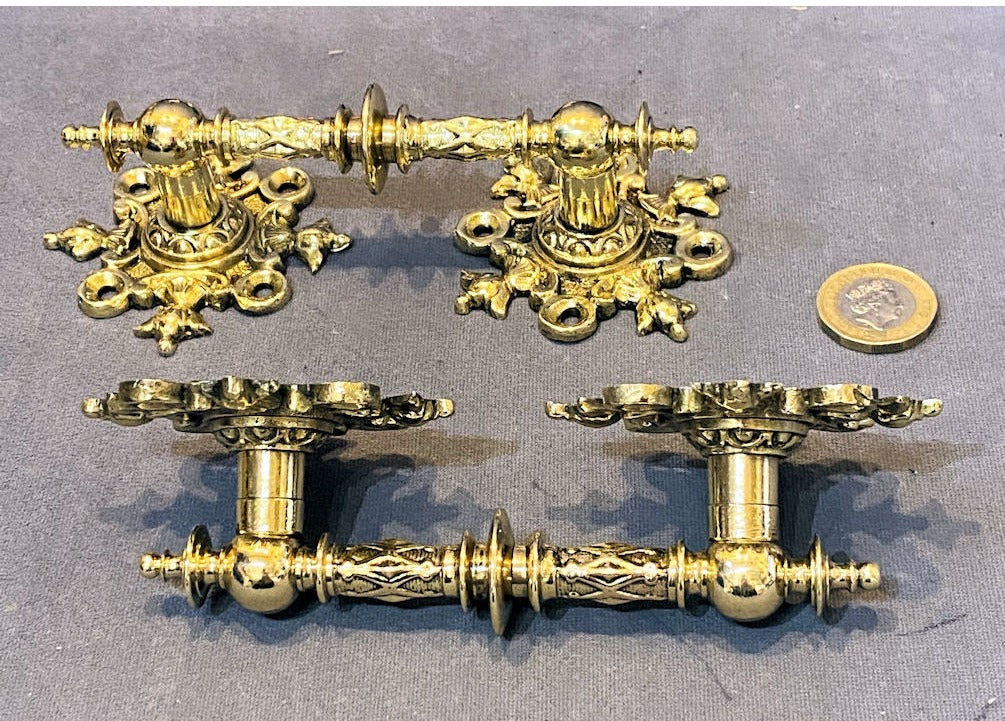 Pair of Brass Door / Drawer Pulls — view 4