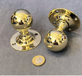 Pair of Brass Door Handles — Brass, 1920's