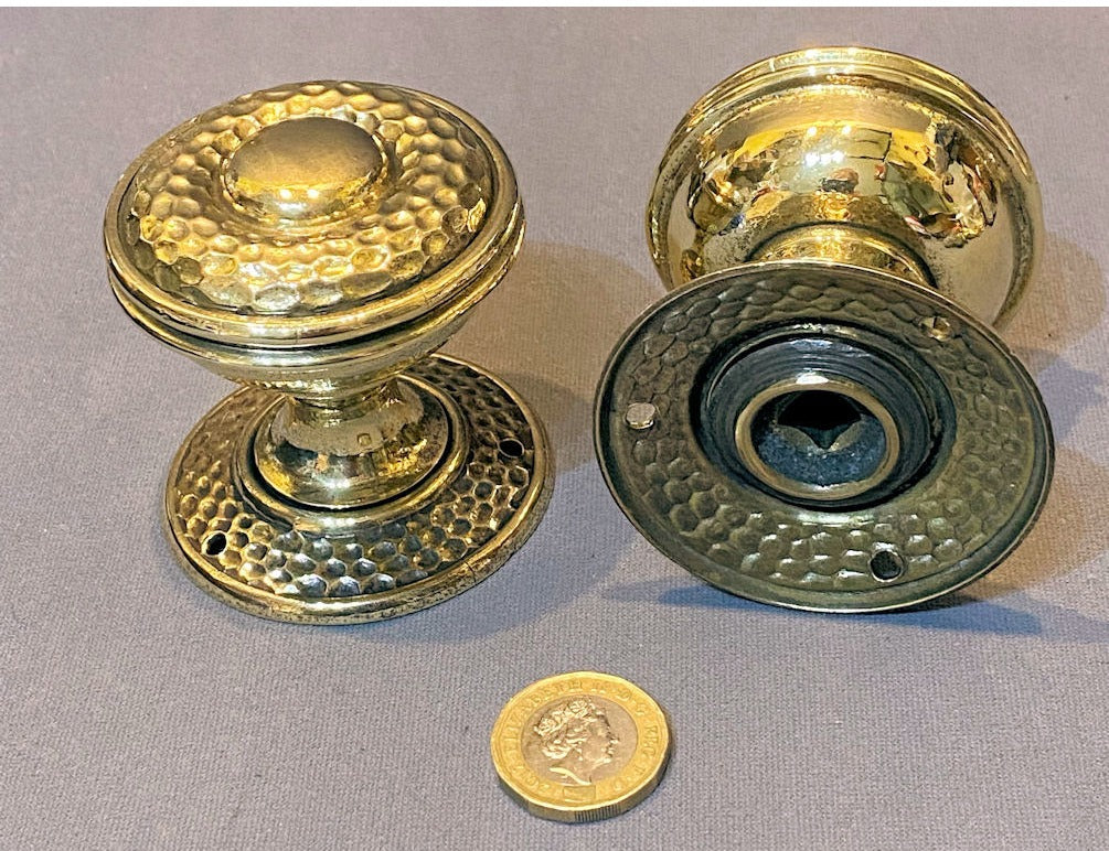Pair of Brass Door Handles — view 2
