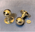 Pair of Brass Door Handles — Brass, 1920's