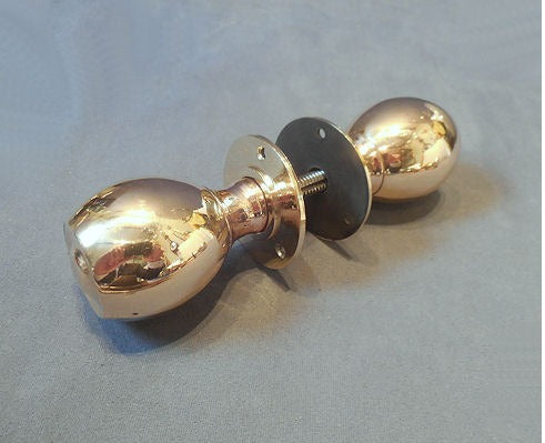 Pair of Brass Door Handles — Brass, 1920's