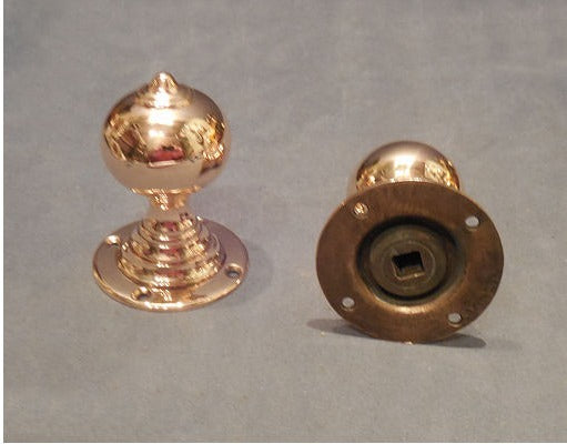 Pair of Brass Door Handles — view 2