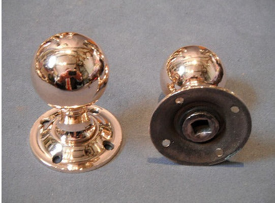 Pair of Brass Door Handles — view 2