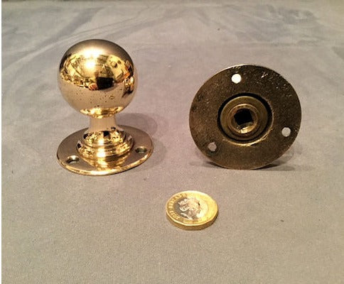 Pair of Brass Door Handles — view 2