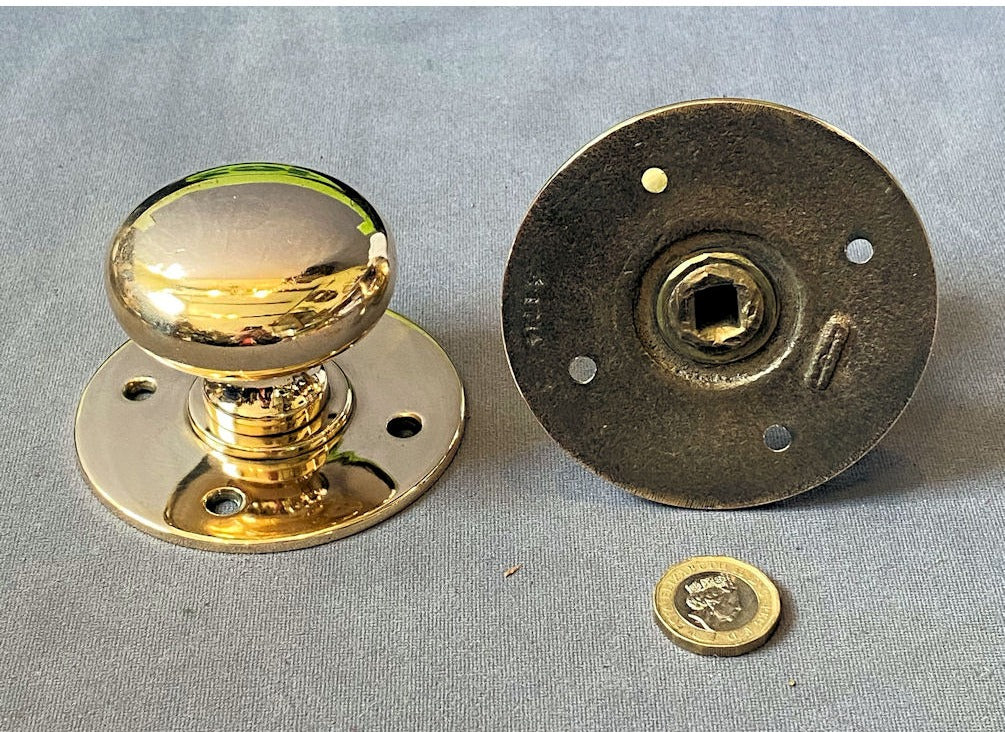 Pair of Brass Door Handles — view 2