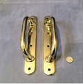 Pair of Brass Door Pulls — Brass, 1920's