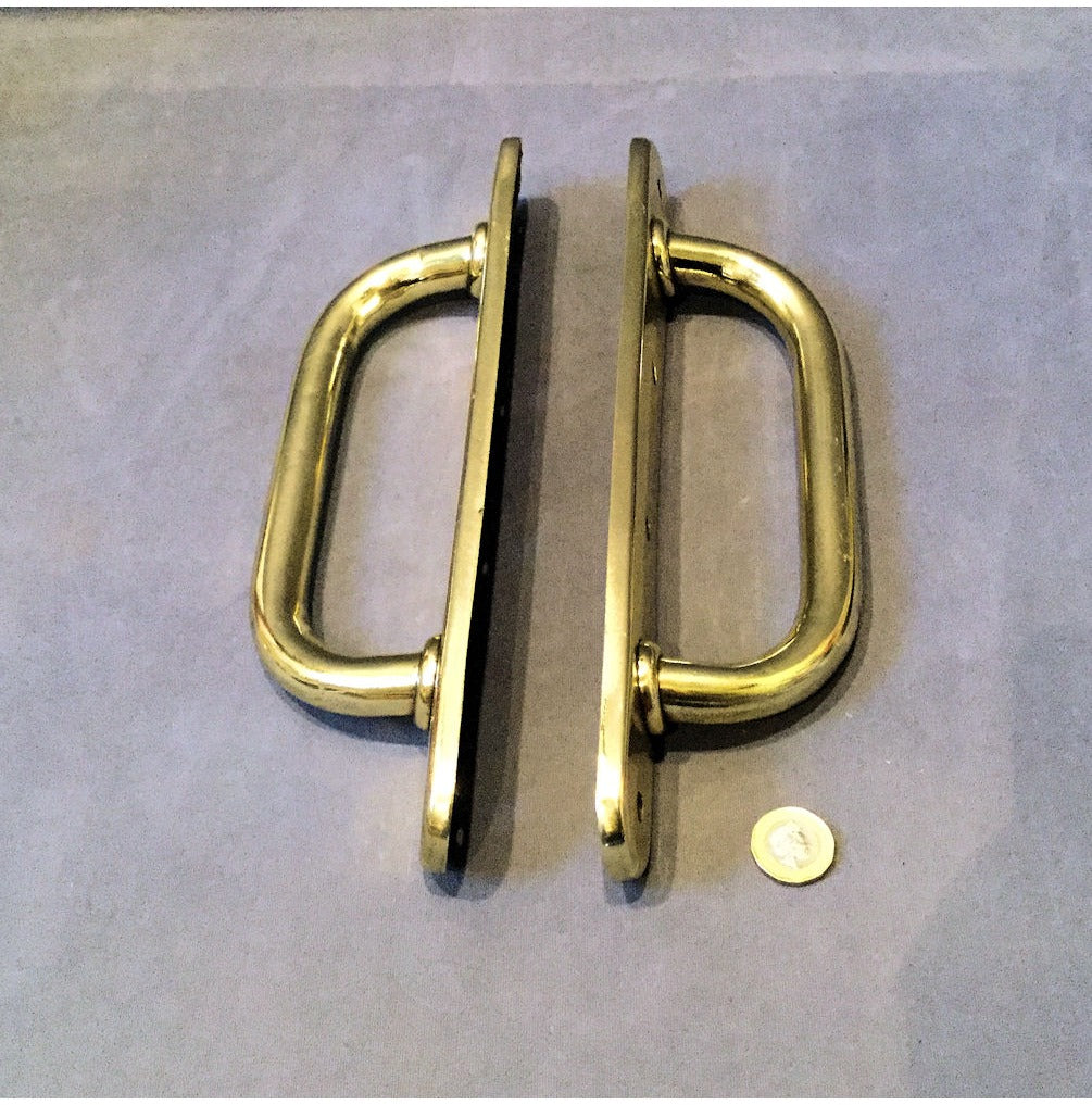 Pair of Brass Door Pulls — view 2