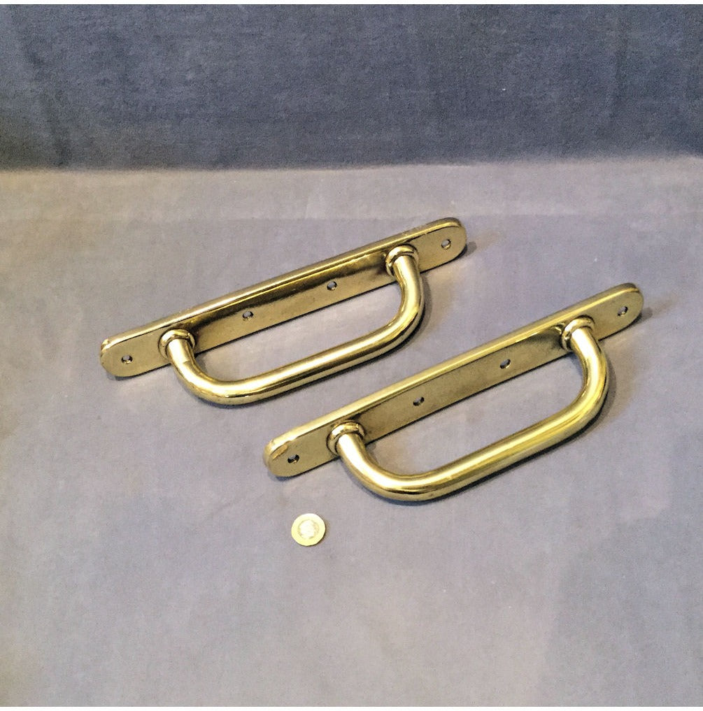 Pair of Brass Door Pulls — view 3