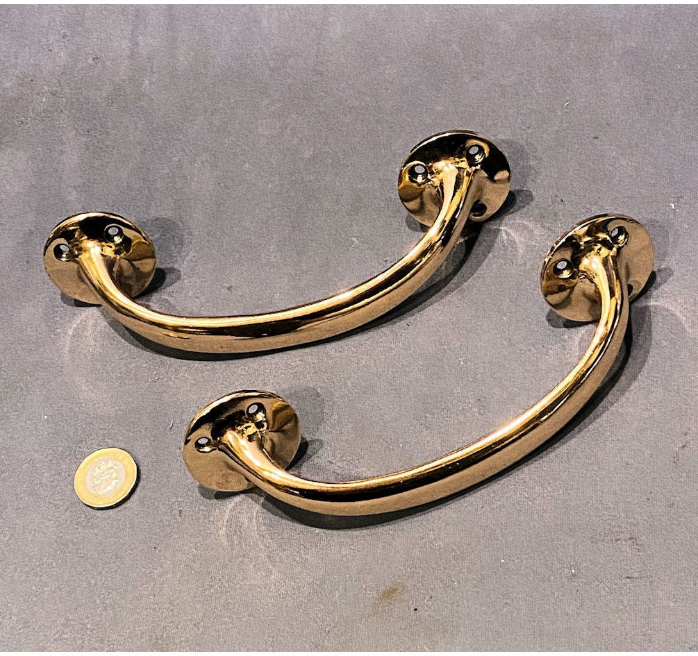 Pair of Brass Door Pulls — view 2