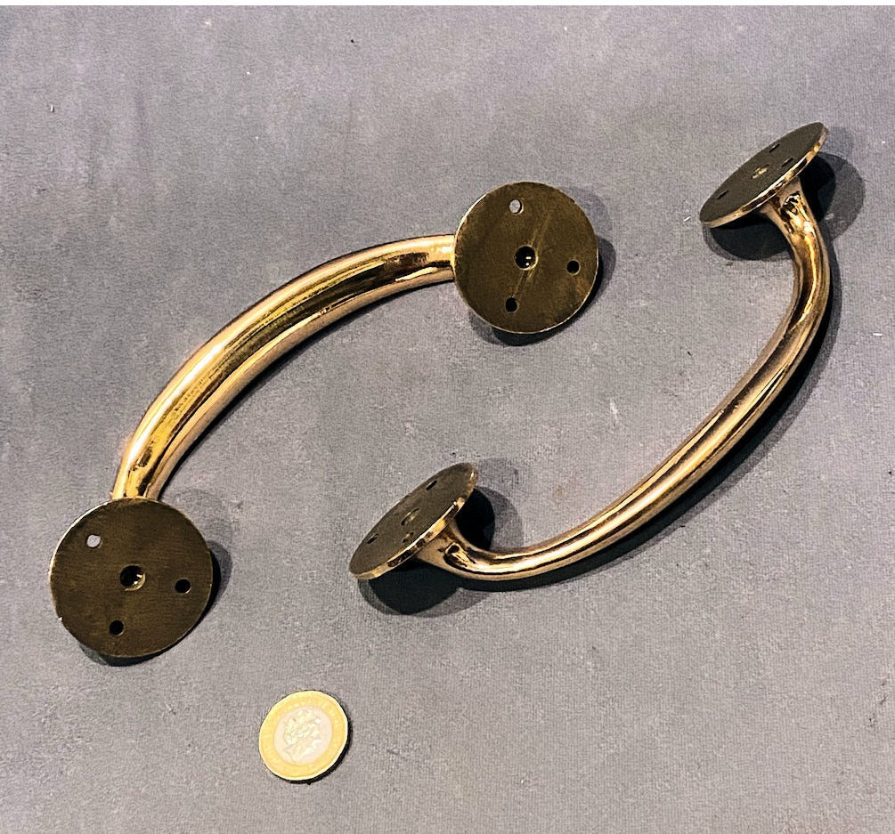 Pair of Brass Door Pulls — view 3