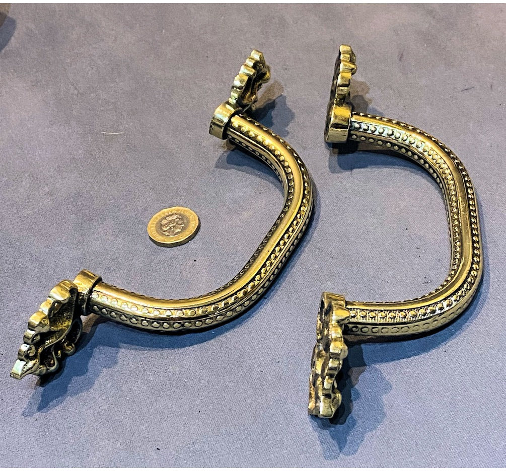 Pair of Brass Door Pulls — view 2