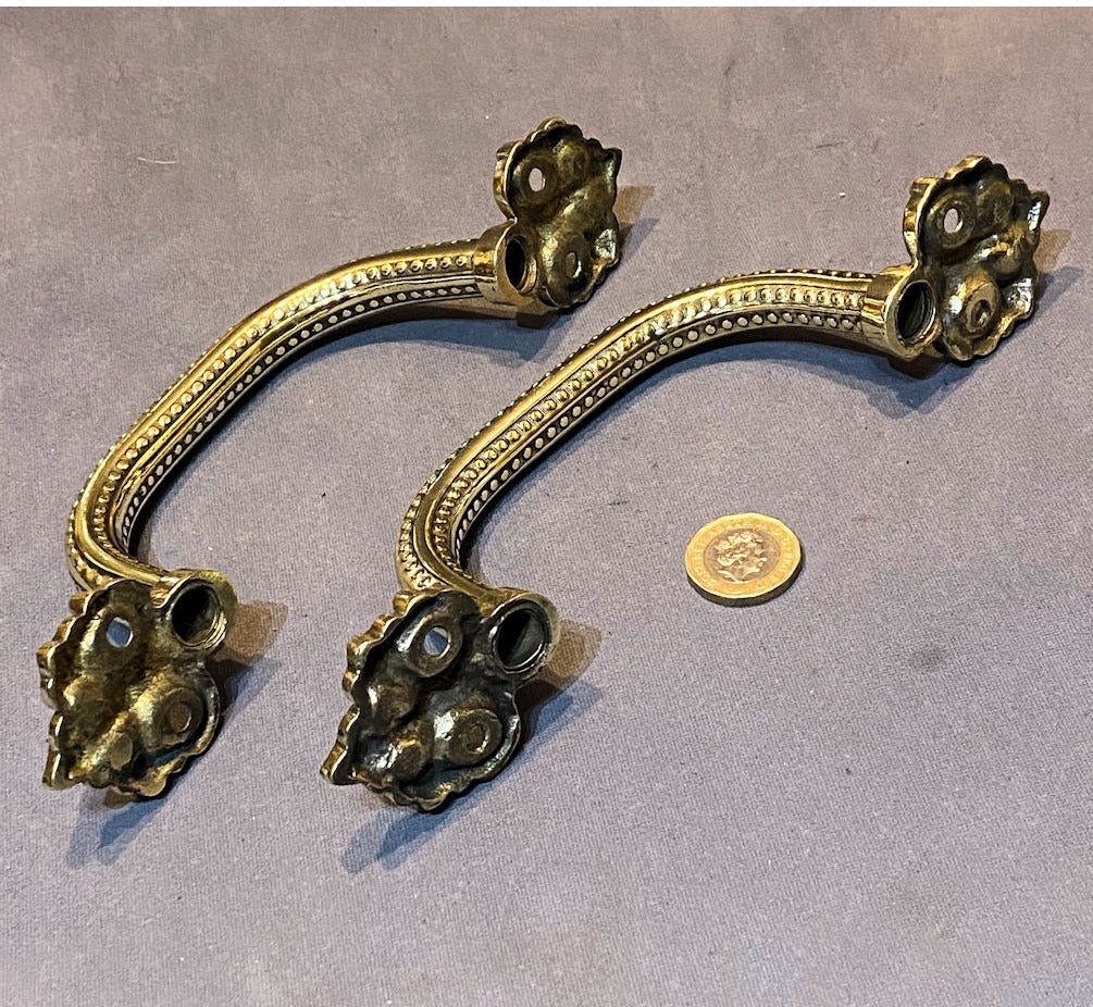 Pair of Brass Door Pulls — view 3