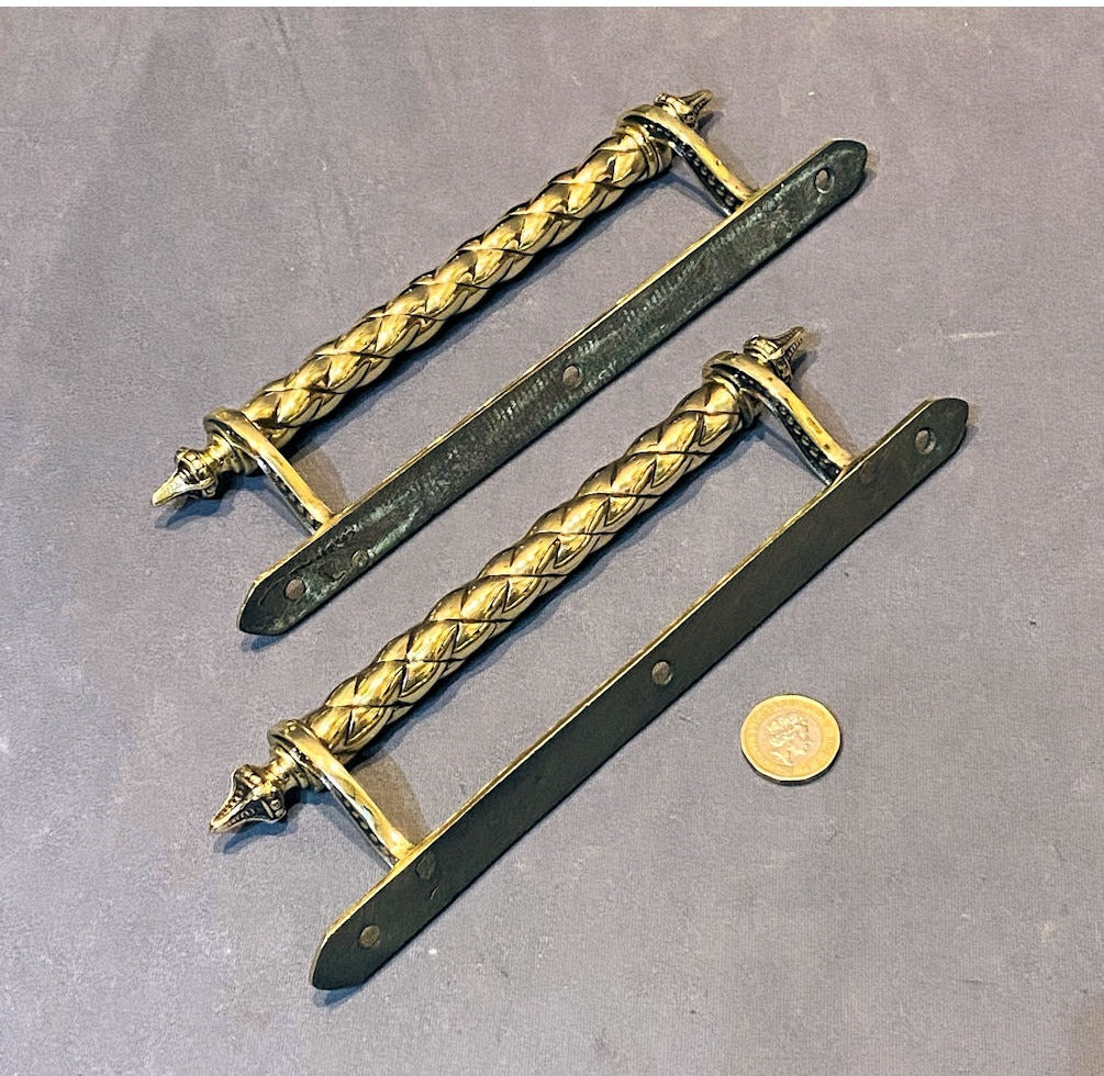 Pair of Brass Door Pulls — view 3