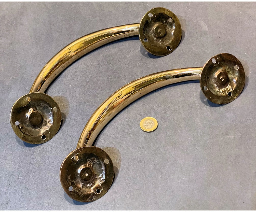Pair of Brass Door Pulls — view 3