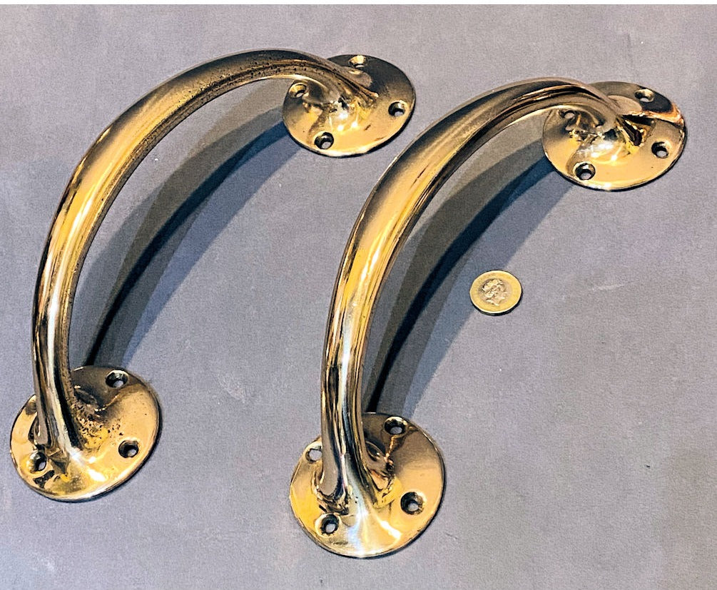 Pair of Brass Door Pulls — view 4