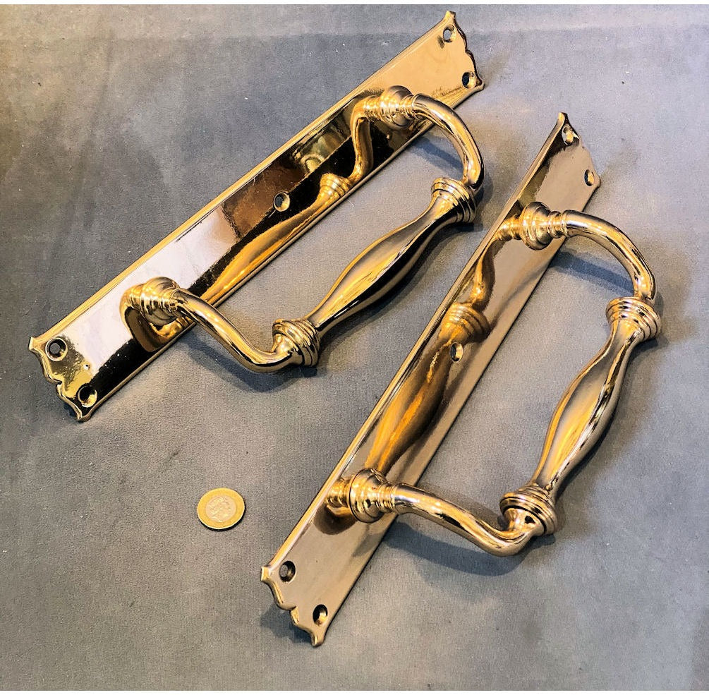 Pair of Brass Door Pulls — view 2