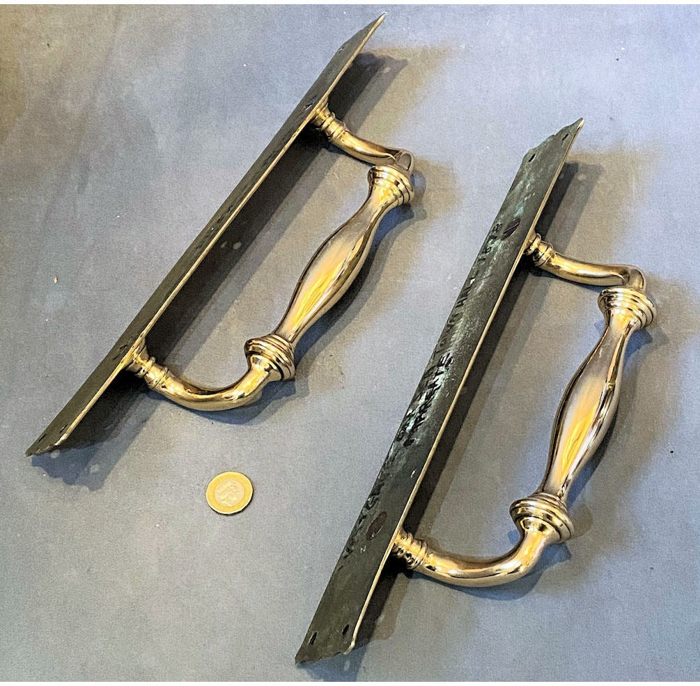 Pair of Brass Door Pulls — view 3