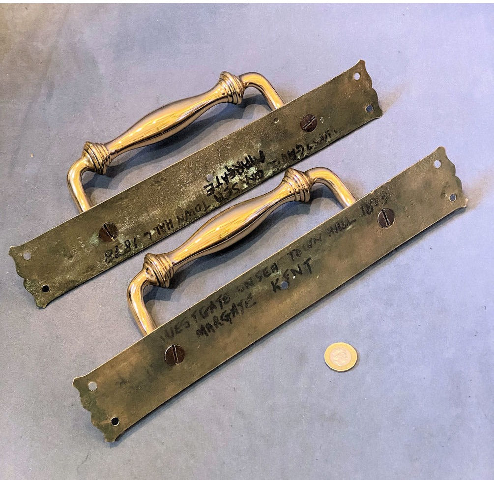 Pair of Brass Door Pulls — view 4