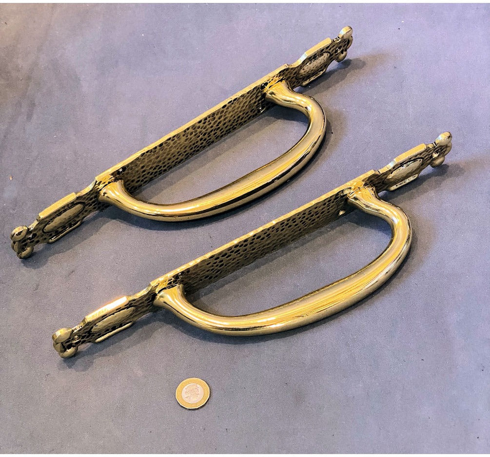 Pair of Brass Door Pulls — view 2