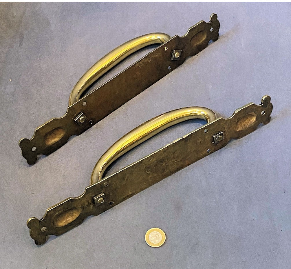 Pair of Brass Door Pulls — view 3