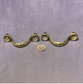 Pair of Brass Drawer Handles — Brass, 1920's