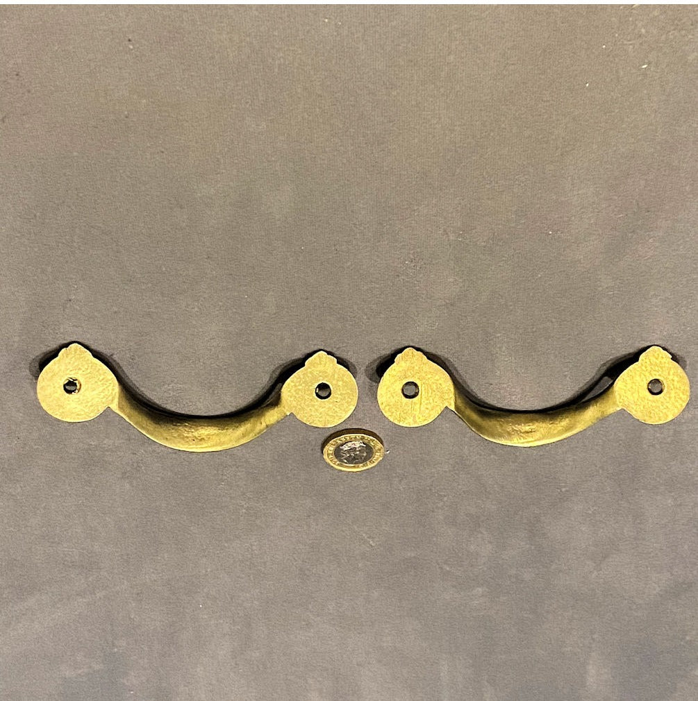 Pair of Brass Drawer Handles — view 2