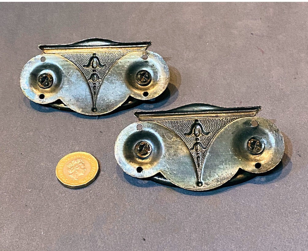 Pair of Brass Drawer Handles — view 2